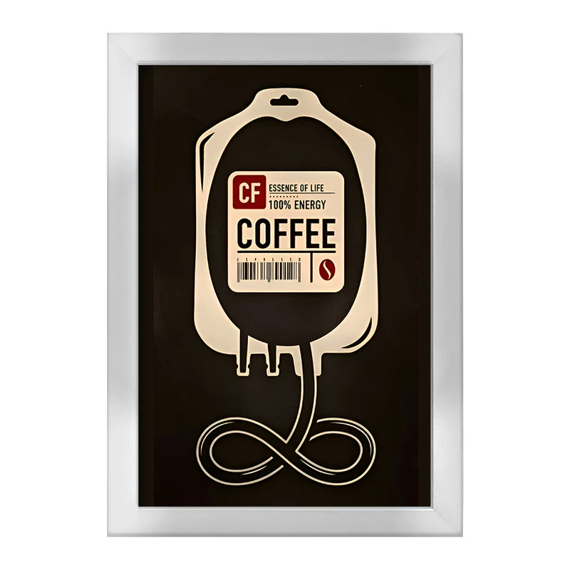 تابلو خندالو طرح قهوه (Coffee) کد F10393