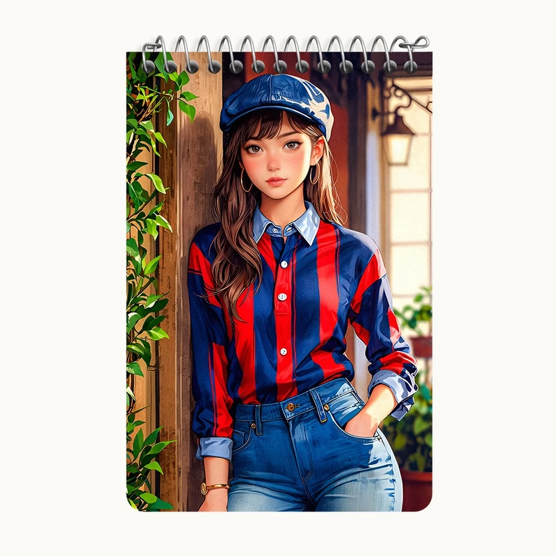 دفتر یادداشت 50 برگ خندالو طرح دخترانه کد F11819