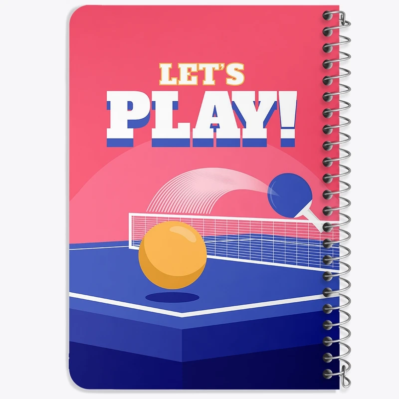دفتر یادداشت 50 برگ خندالو طرح پینگ پنگ Ping Pong کد 27991