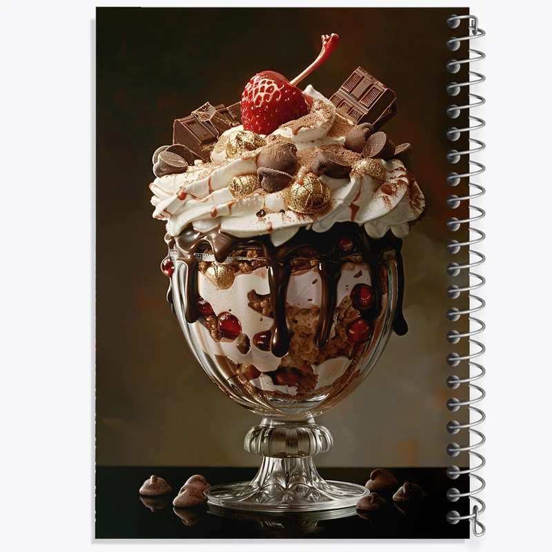 دفتر لیست خرید 50 برگ خندالو طرح بستنی کد F9350