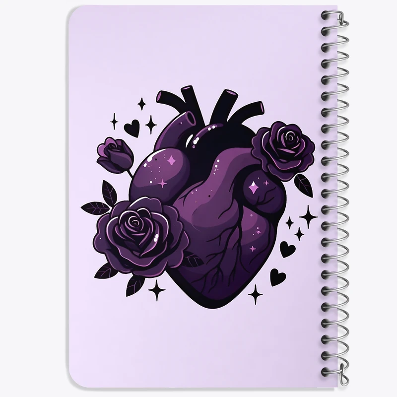 دفتر یادداشت 50 برگ خندالو طرح قلب کد F9283