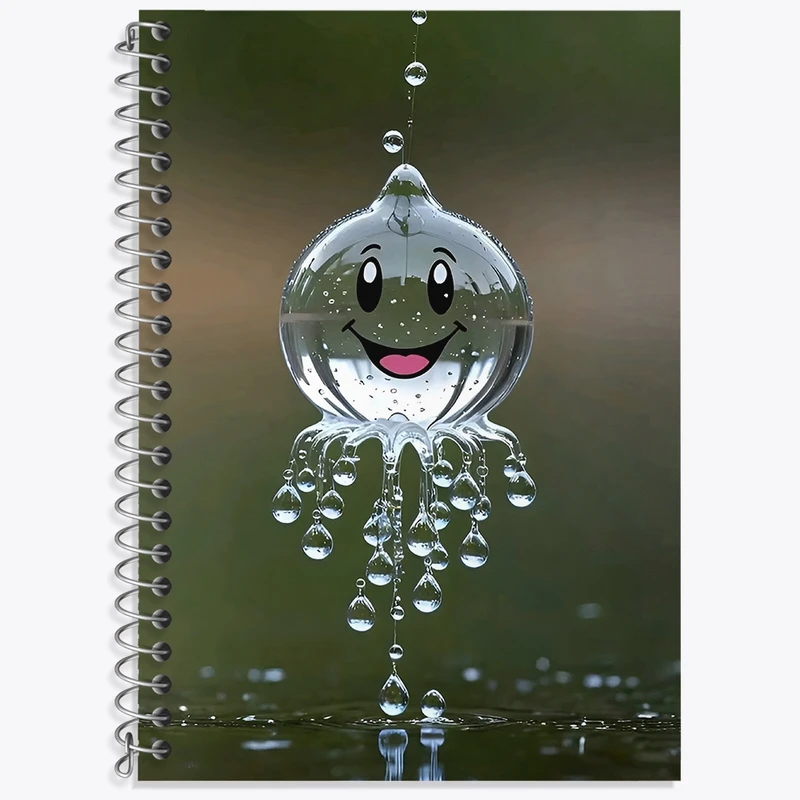 دفتر لغت 50 برگ خندالو طرح قطره آب کد F4224