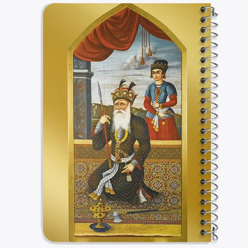 دفتر یادداشت 50 برگ خندالو طرح نقاشی جمشید شاه اثر مهرعلی کد F12212