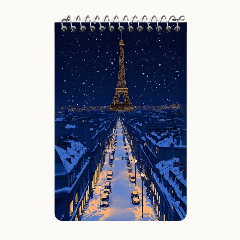 دفتر یادداشت 50 برگ خندالو طرح برج ایفل کد F11606