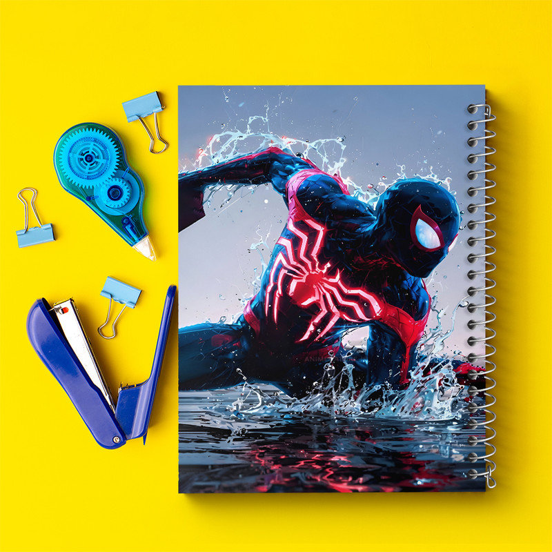 دفتر مشق 100 برگ خندالو طرح مرد عنکبوتی کد F9276