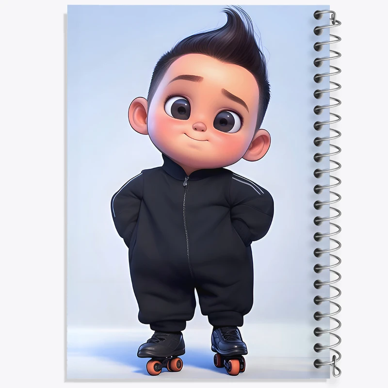 دفتر مشق 50 برگ خندالو طرح پسر بامزه کد F9909