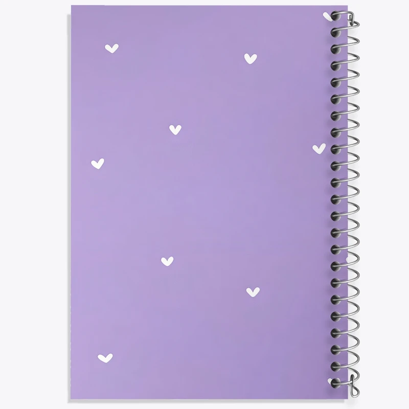 دفتر شطرنجی 50 برگ خندالو طرح پترن قلب کد F3718