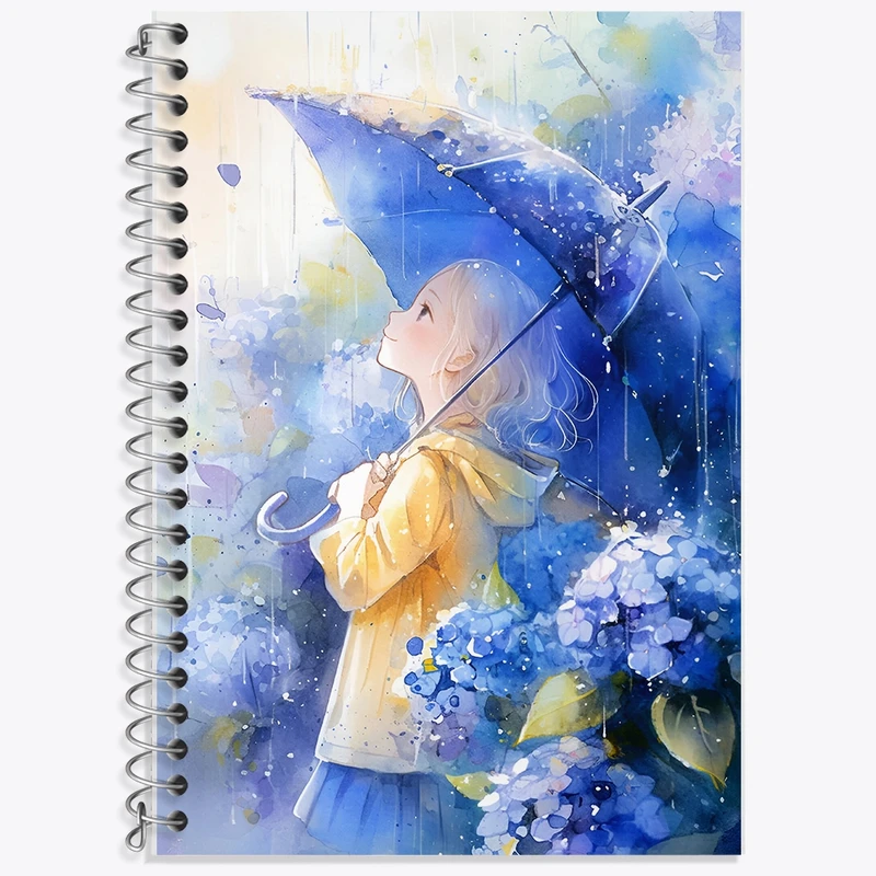 دفتر زبان 50 برگ خندالو مدل سه خط طرح دخترانه کد F9213