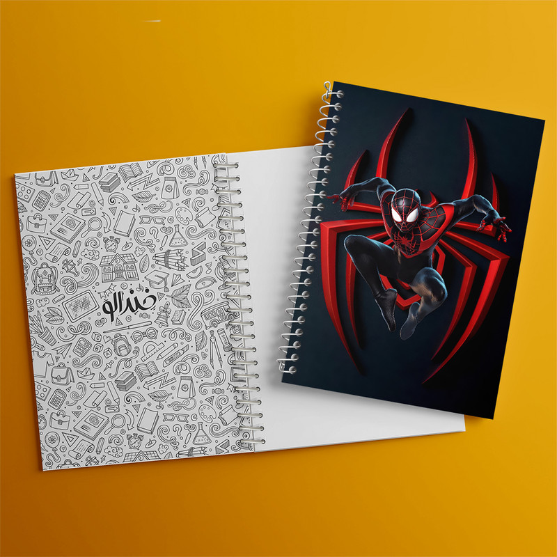 دفتر مشق 100 برگ خندالو طرح مرد عنکبوتی (Spider Man) کد N7921
