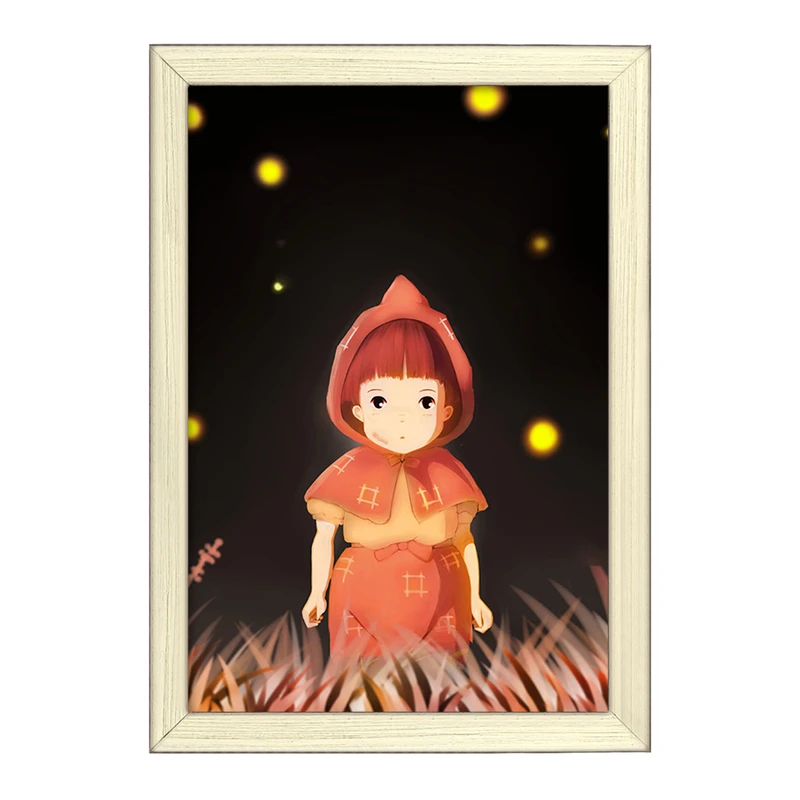 تابلو خندالو طرح ستسوکو انیمیشن گورستان کرم های شب تاب  کد 13699