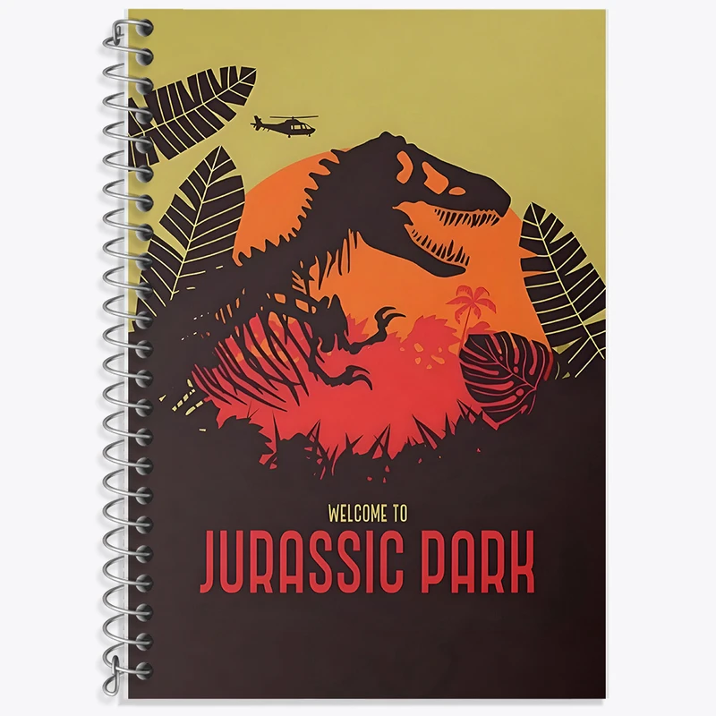 دفتر زبان دوخط 50 برگ خندالو طرح دایناسور (Dino) کد F13768