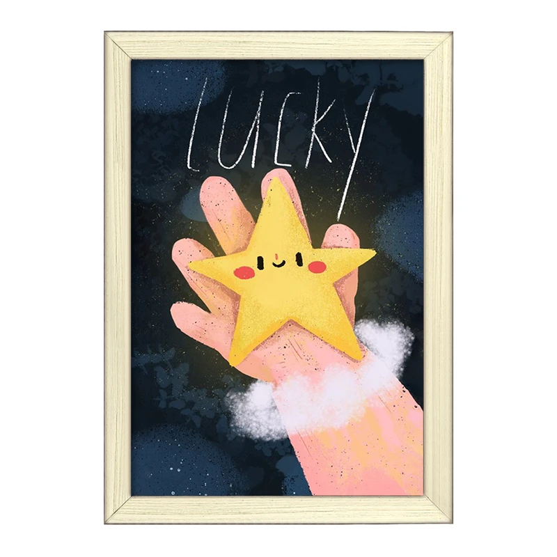 تابلو خندالو طرح ستاره فانتزی کد F1694