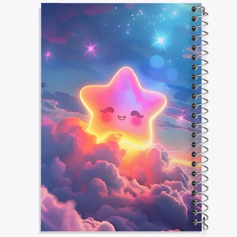 دفتر نقاشی 50 برگ خندالو طرح ستاره کیوت کد F9951