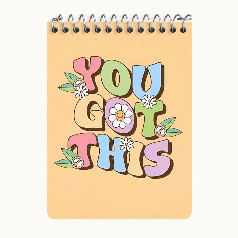 دفتر یادداشت 50 برگ خندالو طرح انگیزشی کد N8523