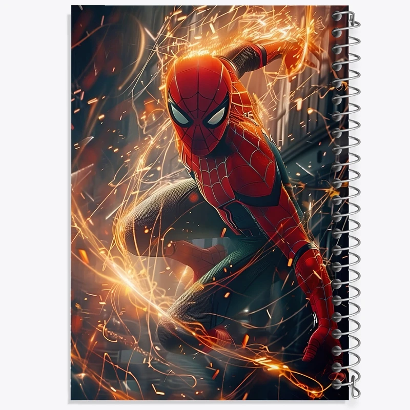 دفتر ژورنال نویسی 50 برگ خندالو مدل نقطه ای طرح مرد عنکبوتی (Spider Man) کد F4751