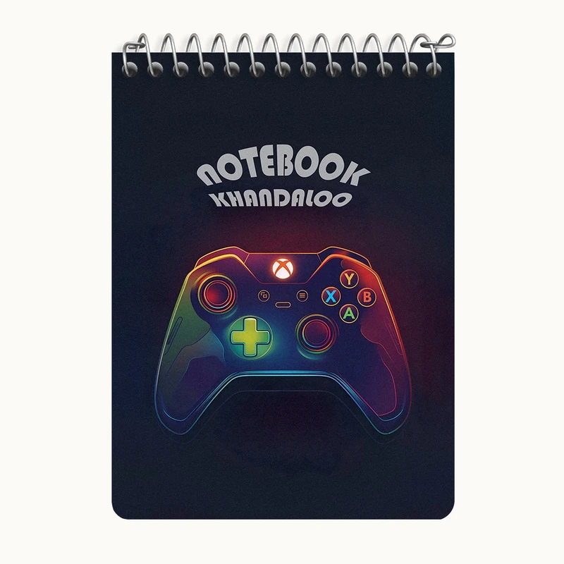 دفتر یادداشت 50 برگ خندالو طرح گیمر(Gamer) کد N7741