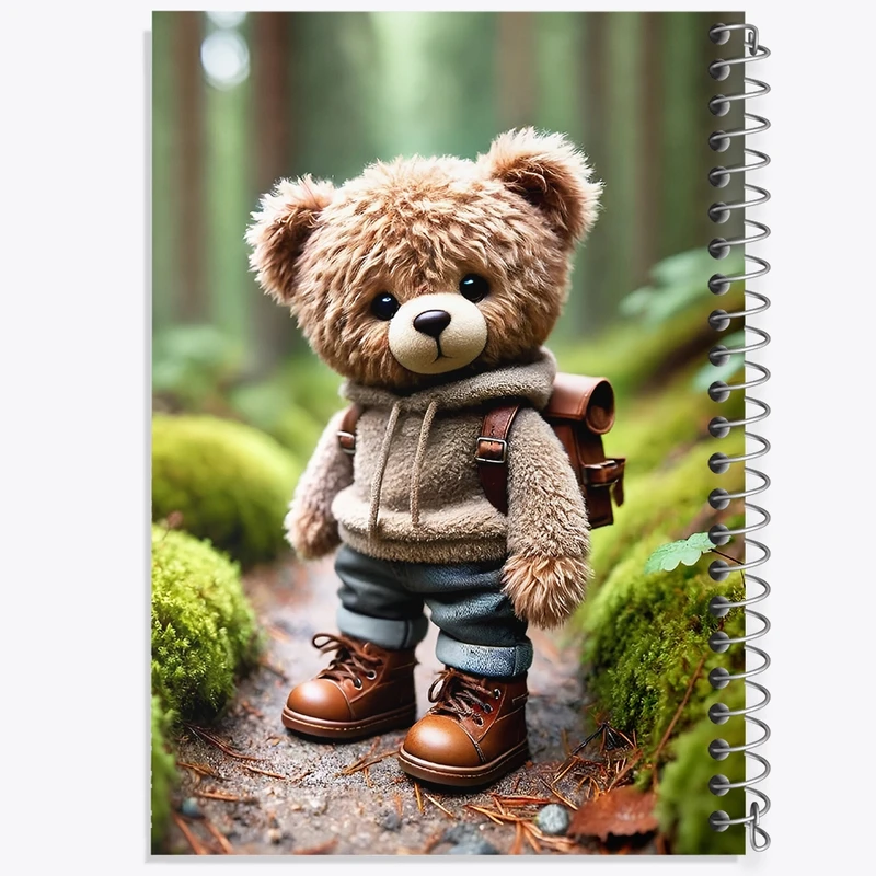 دفتر شطرنجی 50 برگ خندالو طرح خرس بامزه کد F10073