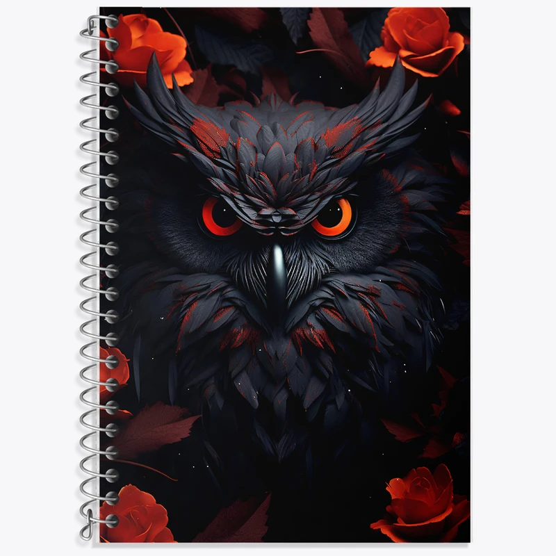 دفتر نت موسیقی 50 برگ خندالو طرح جغد کد F9232