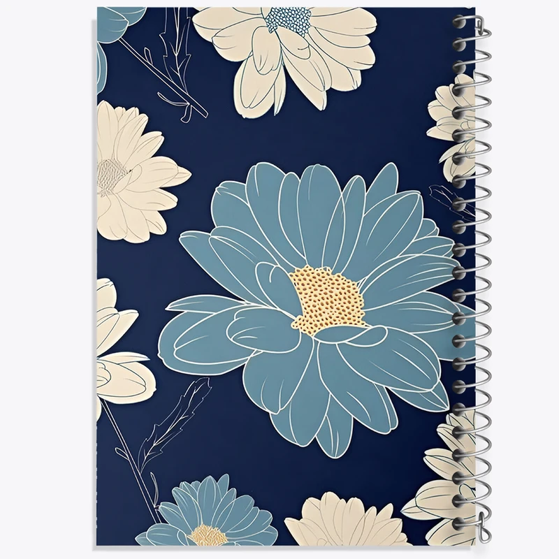 دفتر مشق 100 برگ خندالو طرح پترن گل گلی کد N6070