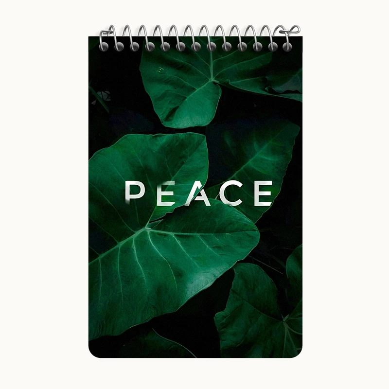 دفتر یادداشت 50 برگ خندالو طرح Peace کد F5657