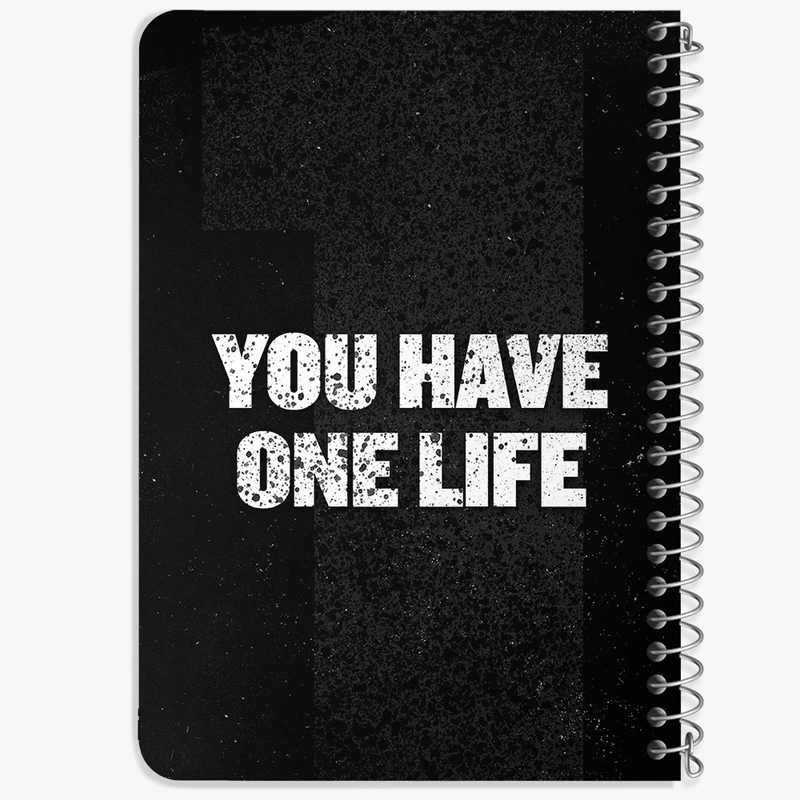 دفتر یادداشت 50 برگ خندالو طرح You Have One Life  کد 10039