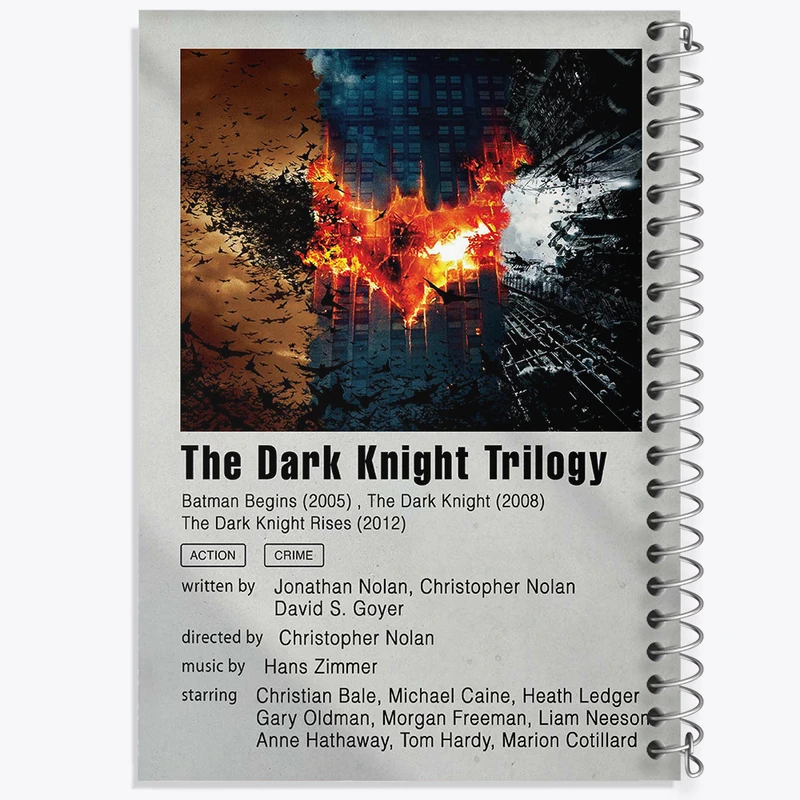 دفتر نقاشی 50 برگ خندالو طرح شوالیه تاریکی (The Dark Knight Trilogy) کد F11308