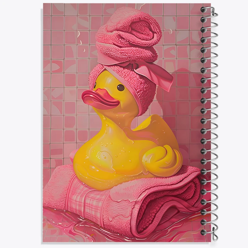 دفتر مشق 50 برگ خندالو طرح اردک در حمام کد F11774