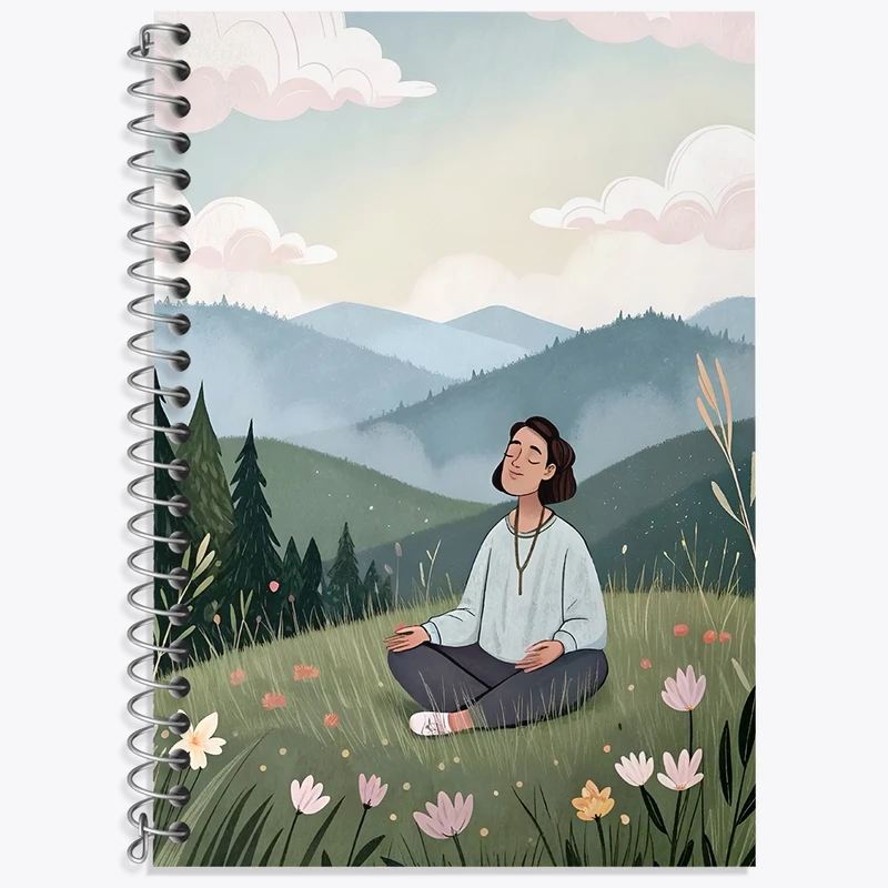 دفتر زبان 50 برگ خندالو مدل سه خط طرح دخترانه فانتزی کد N8439