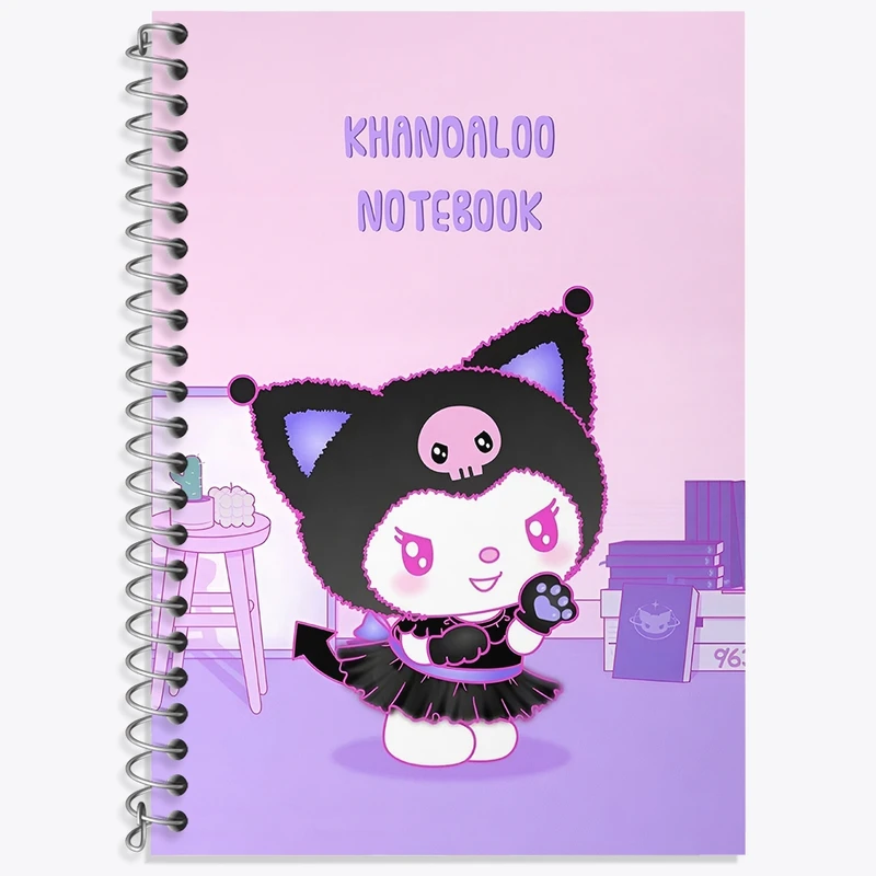 دفتر لغت 50 برگ خندالو طرح کرومی (Kuromi) کد N8987