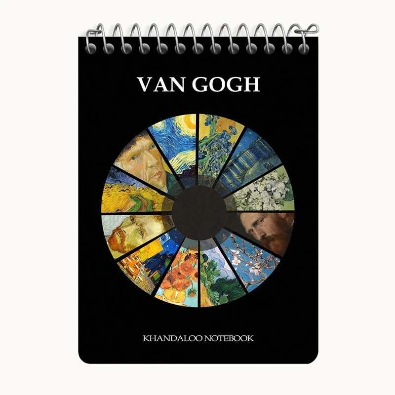 دفتر یادداشت 50 برگ خندالو طرح ونسان ونگوگ (Van Gogh) کد N7967