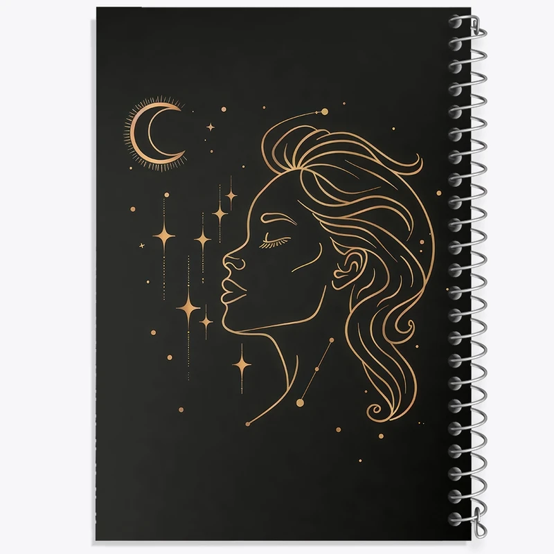 دفتر طراحی 50 برگ خندالو طرح دخترانه مینیمال کد F3097