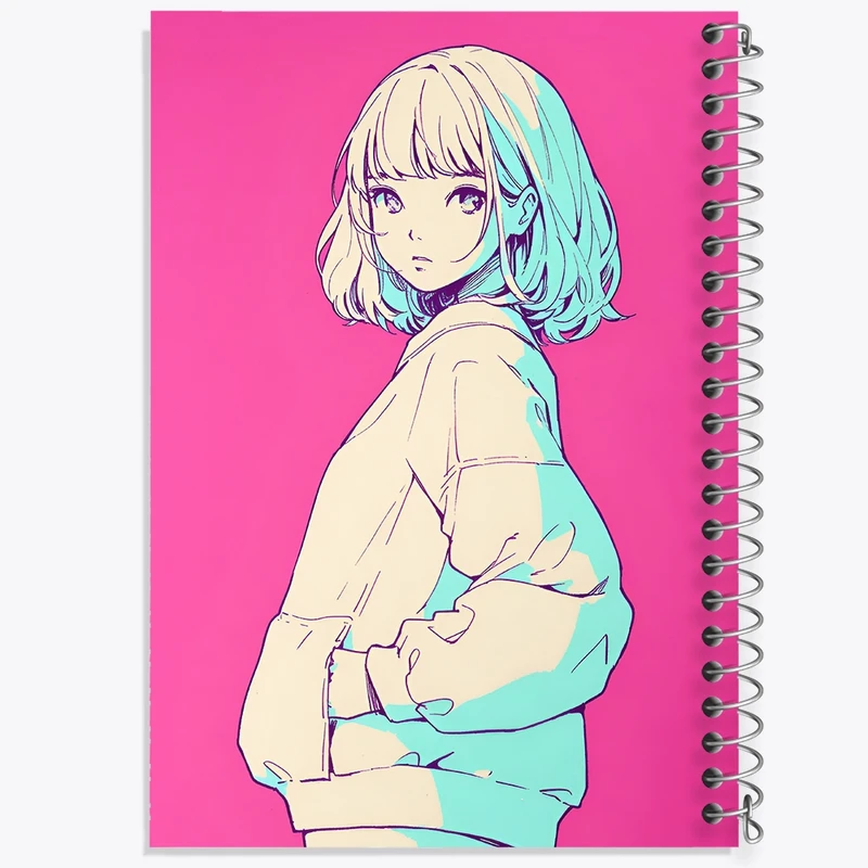 دفتر شطرنجی 50 برگ خندالو طرح دخترانه کد F9195