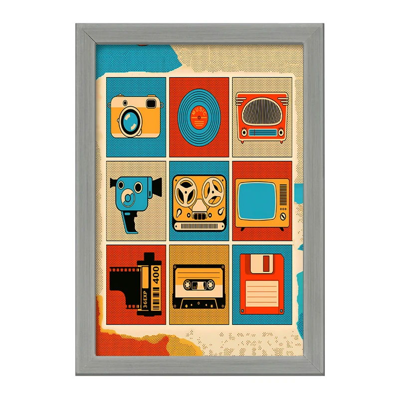 تابلو خندالو طرح موسیقی و عکاسی کد F9709