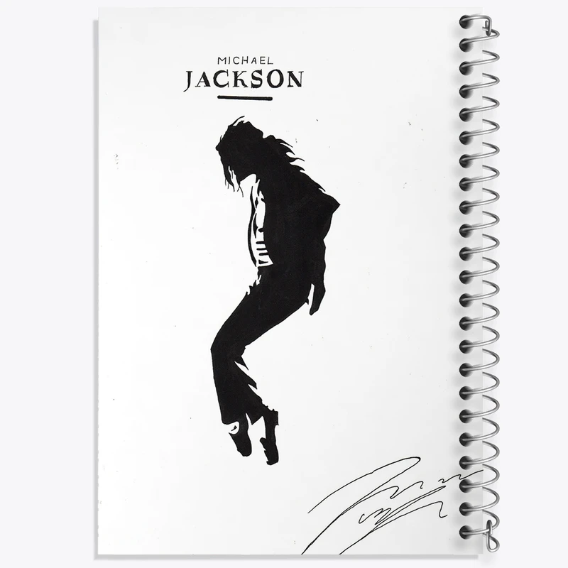 دفتر طراحی 50 برگ خندالو طرح مایکل جکسون (Michael Jackson) کد F1142