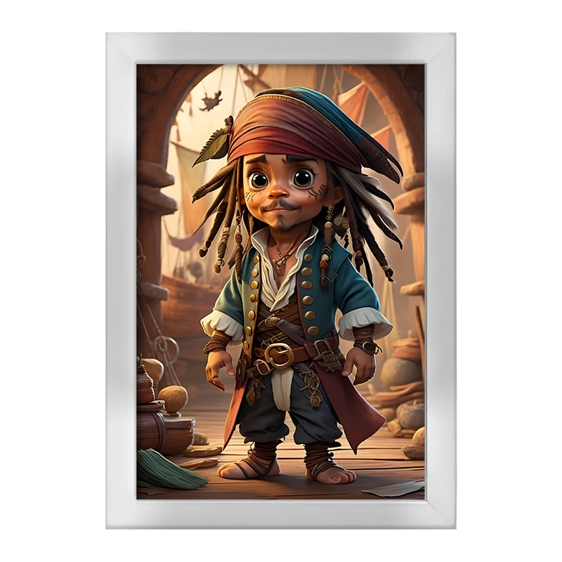 تابلو خندالو طرح دزدان دریایی کارائیب کد F4394