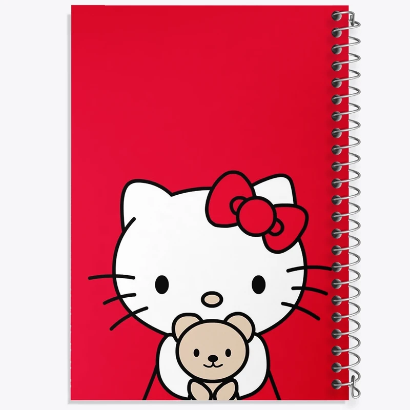 دفتر طراحی 50 برگ خندالو طرح هلو کیتی کد 24739