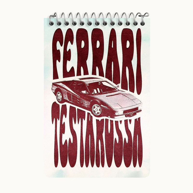 دفتر یادداشت 50 برگ خندالو طرح فراری (Ferrari) کد F13524