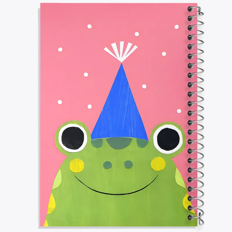 دفتر مشق 50 برگ خندالو طرح قورباغه کد N7093