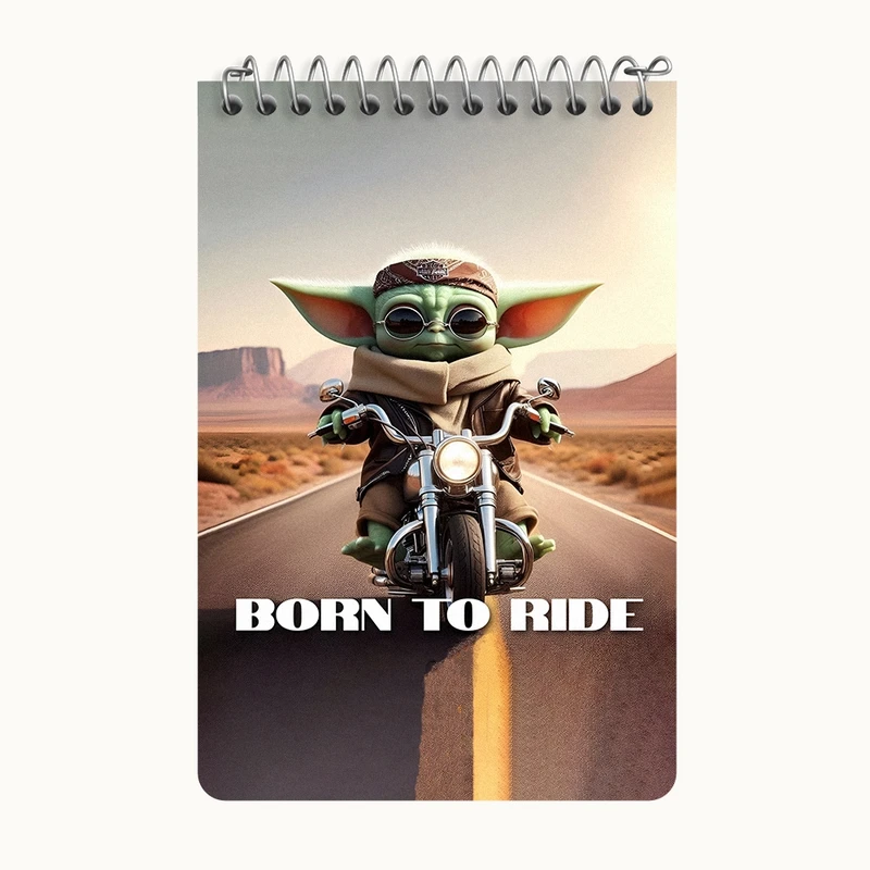 دفتر یادداشت 50 برگ خندالو طرح بیبی یودا کد F4429