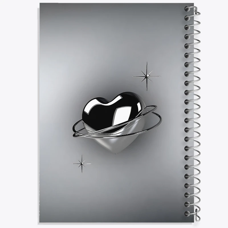 دفتر نقاشی 50 برگ خندالو طرح قلب کروم کد F3874