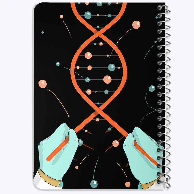 دفتر یادداشت 50 برگ خندالو طرح DNA کد N6948