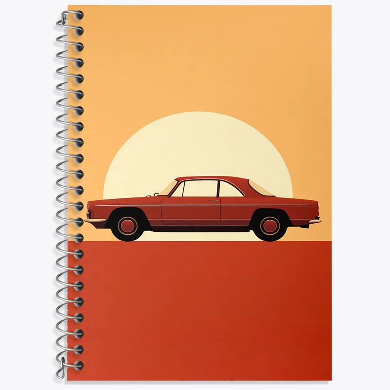 دفتر نت موسیقی 50 برگ خندالو طرح ماشین کلاسیک کد F3024