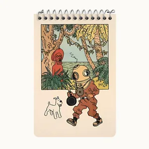 دفتر یادداشت 50 برگ خندالو طرح تن تن (Tintin) کد F10335