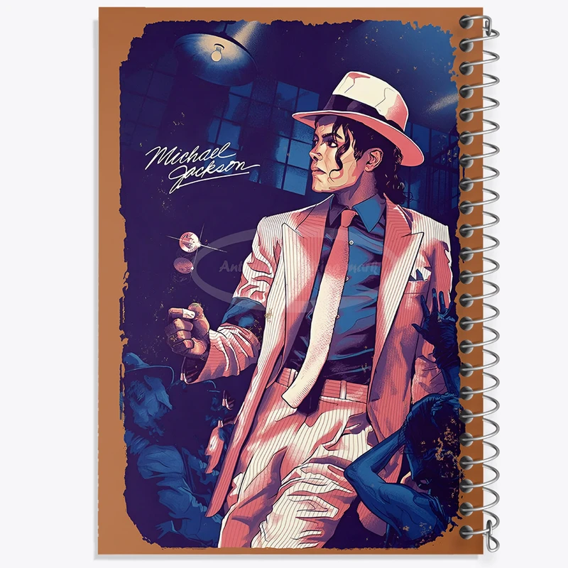 دفتر مشق 50 برگ خندالو طرح مایکل جکسون (Michael Jackson) کد F13548