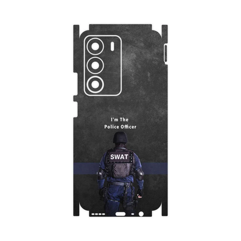 برچسب پوششی ماهوت مدل Police Officer-FullSkin مناسب برای گوشی موبایل ریلمی C71
