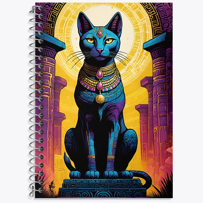 دفتر زبان دوخط 50 برگ خندالو طرح آنوبیس (Anubis) کد F4660