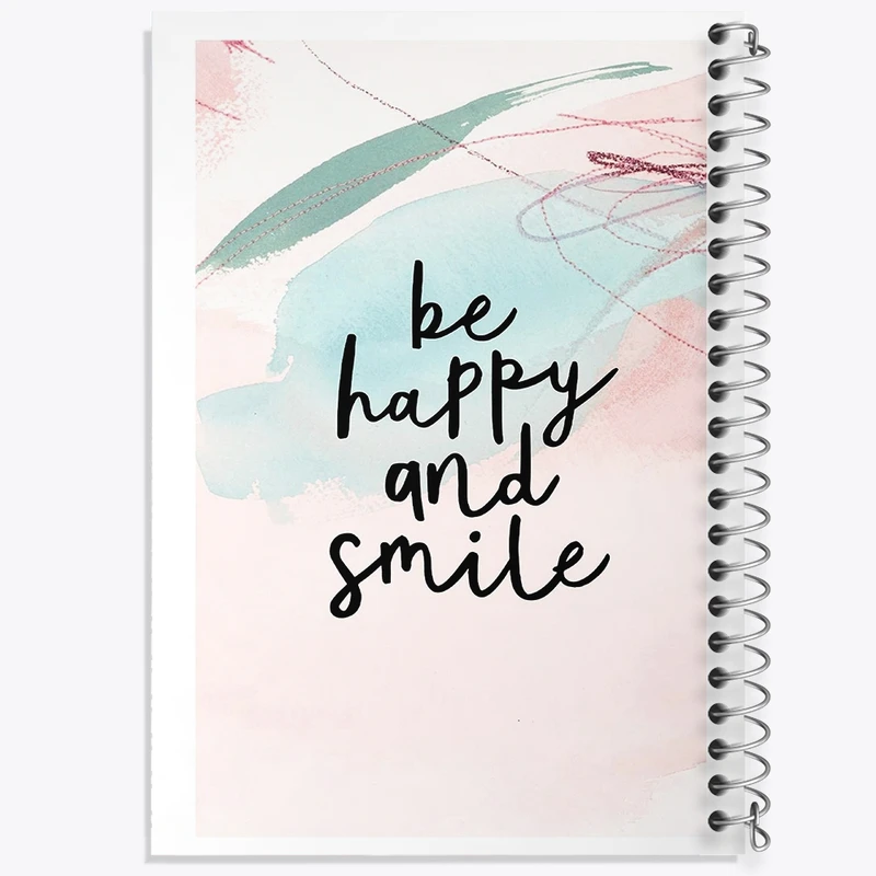 دفتر شطرنجی 50 برگ خندالو طرح Be Happy And Smile کد F11890