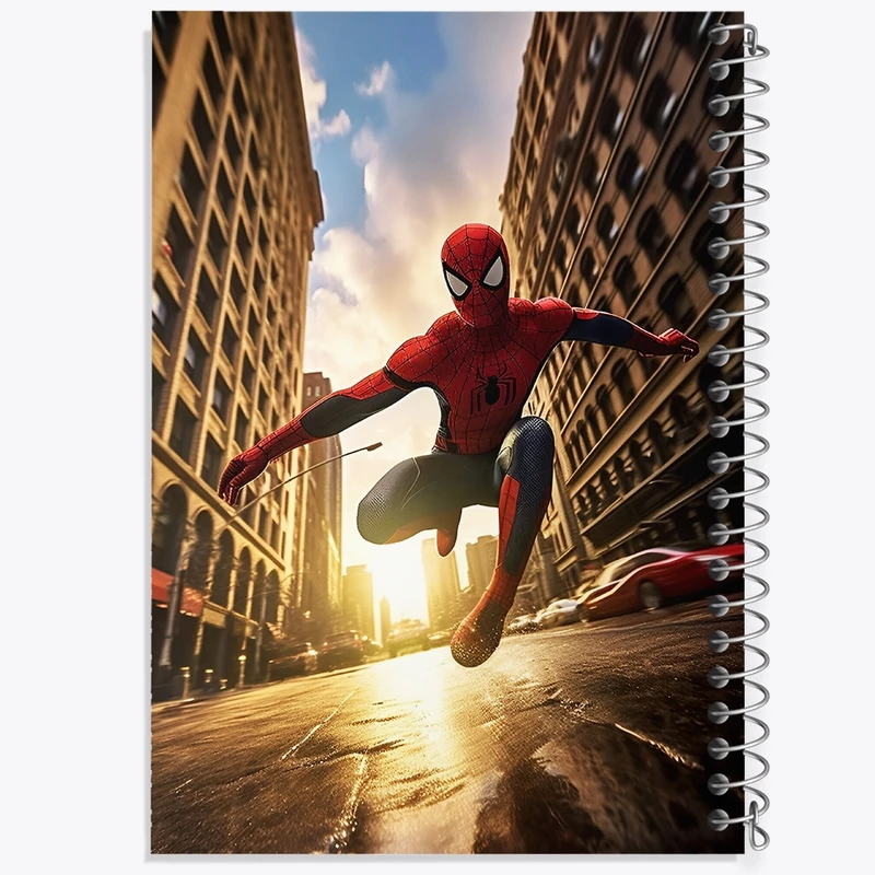 دفتر شطرنجی 50 برگ خندالو طرح مرد عنکبوتی کد F10745