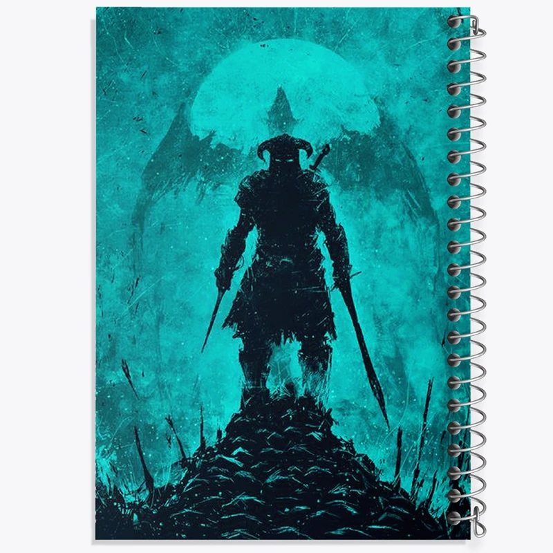 دفتر طراحی 50 برگ خندالو طرح بازی اسکایریم (Skyrim) کد 32758