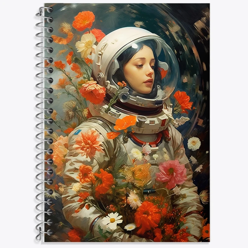 دفتر لغت 50 برگ خندالو طرح دختر فضانورد کد F10937